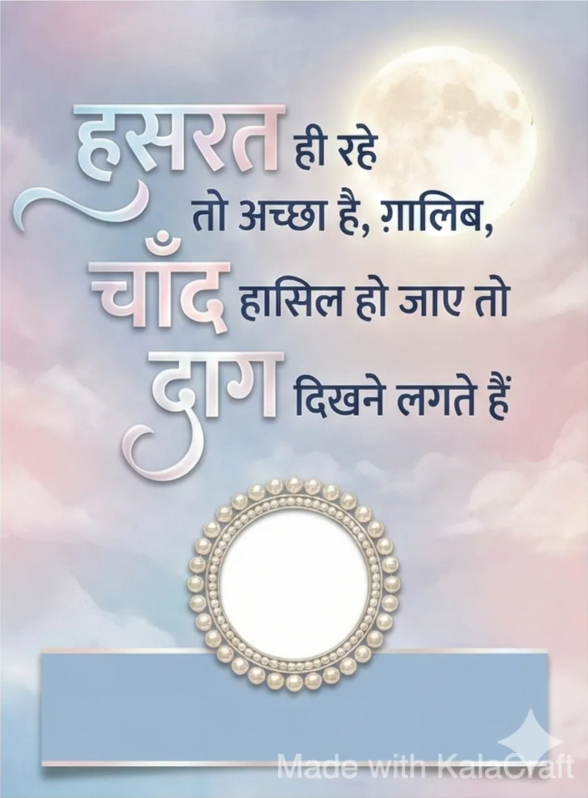 उदासी Poster 3 - Hindi Quote & Image