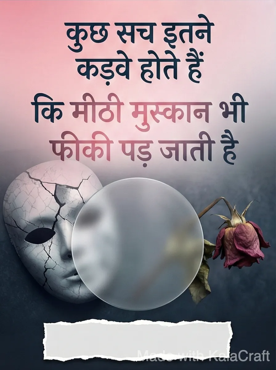 उदासी Poster 4 - Hindi Quote & Image